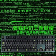108 keys Hacker Theme PBT keycaps For Cherry Mx Swith Mechanical keyboard Gaming Personzadas DIY Black Key cap Ctom