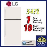 (Free Shipping) LG 547L Top Freezer Fridge GN-C702HQCM Smart Inverter Refrigerator in Beige [TnG Red
