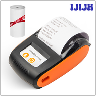 IJIJH Portable Receipt Printer 58mm Mini Thermal Printing Wireless BT USB Mobile Printer with 2 Inch Thermal Paper Roll TGBFB