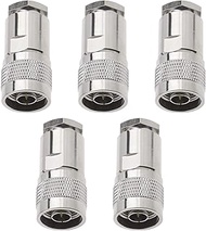 Pack of 5 N-Type Cable Clamp Compression Connector Coaxial Adapter for 7D FB 10 RG213 RG214 LMR400