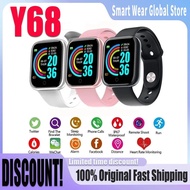 ZXDC Y68 Men's and Women's Fitness Monitor Smart Watch, D20, Electronic Clock, Watch, Xiaomi Huawei Bracelet, Birthday Gift Smartwatches for Kids