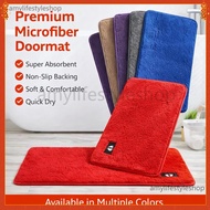 Doormat Anti-Slip Bathroom Mat Absorbent Furry Carpet Machine Washable Durable