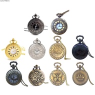 CLEIGHTEENCY Fob Watches Men With Necklace Vintage Pocket Watch