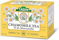 Tadin Chamomile Herbal Tea, Caffeine Free, 24 Tea Bags Per Box, Pack of 6 Boxes Total