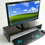 [黑胡桃色]升級加厚桌面電腦增高架 單層置物架 長 55cm monitor riser stand