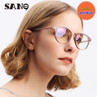 【Replaceable Lenses】COD (San9)Korean Retro Round Korean New Eyeglasses Women