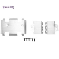 Stainless Steel Chassis Armor Axle Protector Skid Plate for  EX86190 EX 86190 LC76 1/10 RC Crawler C