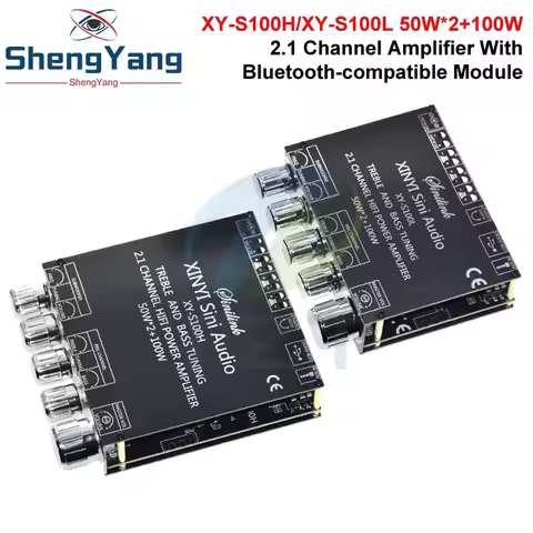 Bluetooth 5.0 2.1 Channel Power Audio Stereo Subwoofer Amplifier Board 50W*2+100W HIFI TPA3116D2 Hig