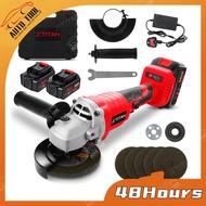 CLC ✧Ready Stock! 1888VF Cordless Angle Grinder+12" Chainsaw Set Cordless Brushless Angle Grinder Cu