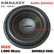 SUBWOOFER EMBASSY 12 INCH ES 1202J DOUBLE COIL SUBWOOFER MOBIL EMBASSY