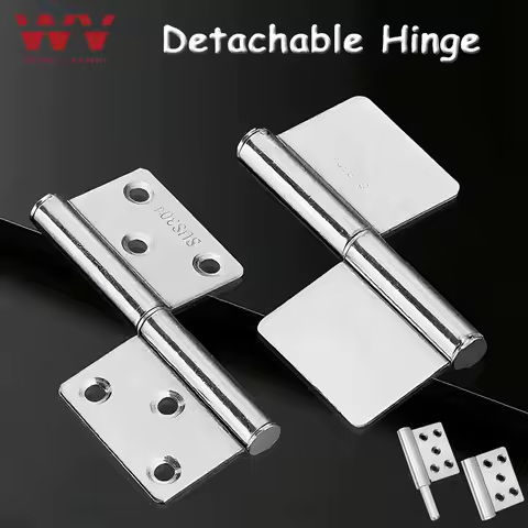 2PCS 360 Detachable Hinge Slip Joint Flag Lift Off Demountable Door 304 Stainless Steel Removable Hi