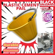 Black Hardware Cement Pail Water Pail Tong Simen Baldi Simen Baldi Kuning Construction Plastic Pail 