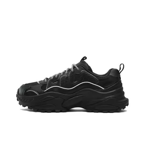 FILA CELLA Textile, Synthetic Leather, Top Grain Cow Leather Abrasion Resistant Low top Casual Shoes