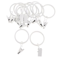 【Exclusive Online Deals】 Drapery Curtain Clips with Rings Set of 12 Rings Curtains Eyelets Hooks