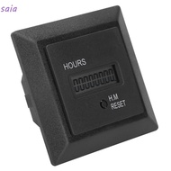 SAIA Digital Display Hour Meter, 50/60HZ HM-1R Hour Timer, Timer Tools Power Consumption AC 100-240V