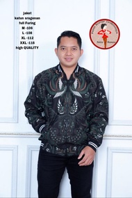 Jaket Batik Pria Bolak Balik Bomber Batik Sragen