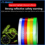 ONBIKE Bike Reflective Stickers Cycling Fluorescent Reflective Tape MTB Bicycle Adhesive Tape Safety Sticker Accessories