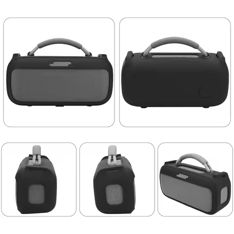 Txesign Silicone Case For Bose Soundlink Max Speaker, Travel Carrying Case Protective Cover With Sho