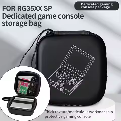Carrying Case with Mesh Bag for SD Card USB Charging Cable Storage Bag Carrying Bag for ANBERNIC RG3