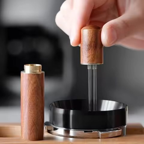 Stainless Steel Coffee Powder Tamper Espresso Powder Stirrer Distributor Leveler WDT Tools Cafe Stir