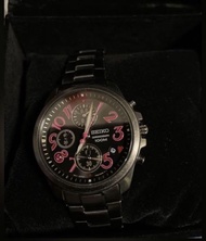 Seiko 黑灰鋼帶手錶