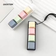 GAOXI75BK Finger Keyboard, Keycap 2/3/4 Keys Fidget Keychain, Relaxing Stress Relief Gadget Key Butt