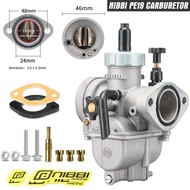 PE19mm NIBBI คาร์บูเรเตอร์หน้าแปลน PE22mm/PE24mm/PE26mm/PE28mm กับเจ็ตส์สปอร์ต Carb สำหรับรถจักรยานย