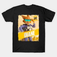 The Bad Guys2 T-shirt Baju Animation Diane 100%Cotton Summer Short Sleeve Lelaki & Wanita Tee