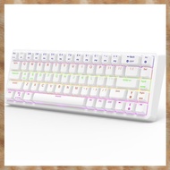 [K U Y G] 68 Keys RGB Mechanical Keyboard 68 Keys Keyboard Portable USB Wired Keyboard Red Switch Ke