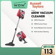 Russell Taylors VC-20 Vacuum Cleaner - 600W / 500ml, Featuring DC Motor 2 in 1 Handheld &amp; Stick Cyclone Corded Vacuum