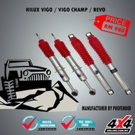 HILUX VIGO / REVO BULL 4X4  ABSORBER PERFORMANCE HEAVY DUTY SERIES  ( FULL SET 4 PCS UP2 INCH HIGH )