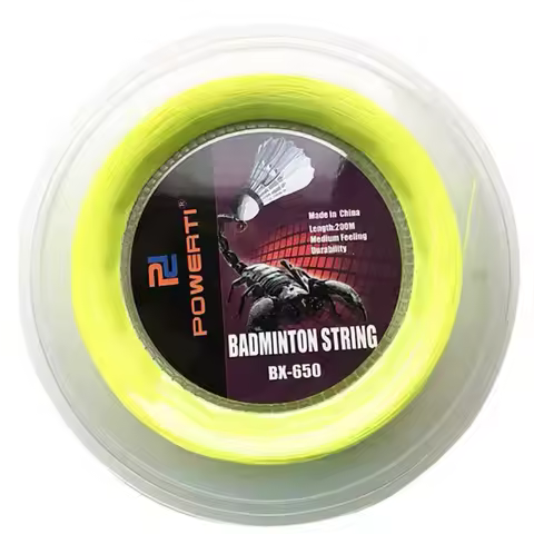 Powerti Badminton Racket String 200m Reels Trainging Sport Ball Net 0.72mm Badminton Net Machine Acc