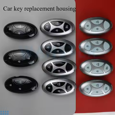 Car Key Fob Shell Case Housing for Hyundai Kona Ev Grandeur GN7 IONIQ 6 Santa Fe Sonata Staria Tucso
