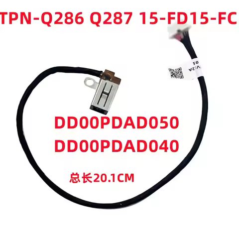 For hp tpn-q286 q287 15-fd 15-fc charging port power jack dd00pdad040