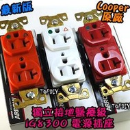 (插座+原廠蓋板)【8階堂】IG8300 不鏽鋼 音響 (3色) 醫療級 V5 電源 Cooper 獨立接地 美國 插座