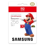 SAMSUNG MICRO SD EXPRESS CARD FOR NINTENDO SWITCH 2-256 GB (LIFE TIME WARRANTY)