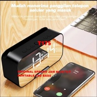 T175 COD JAM SPEAKER BLUETOOTH ALARM CLOCK DISPLAY LED MIRROR WIRELESS BLUETOOTH MULTIFUNGSI ULTRA B