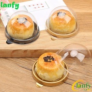 LANFY Moon Cake Box Round Mini Wedding Favor Dome Boxes Packaging Box Egg-Yolk Puff Holders Baking Packing Box