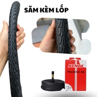 Lốp Xe Đạp 700x32c KENDA Săm Ruột Xe Đạp KENDA 700x32c Hàng Chính Hãng