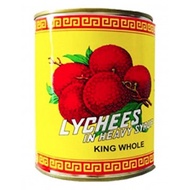 Laici Dalam Tin Penuh | Whole Lychee in Syrup | Buah Premium Segar & Manis | 567g