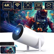 [Real Source] Overseas Version HY300pro Projector Home Bedroom Ultra HD Cinema Projector VTB7
