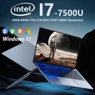 2024 new metal computer 15.6 inches intel Core i7 7500u laptop 20GB DDR4 512GB SSD Windows 11 Office Study