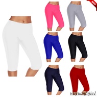 Women Simple Plain Swim Leggings Swim Pants（HKL9）
