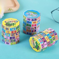 Kid Math Rubik Cube Toys Cylindrical Children Digital Educational Rubik Cylindrical Toy Roller V0w8