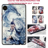 Case for Samsung Galaxy Tab S6 Lite 10.4 Inch S7/S8/S9 11"Anime Movie Nezha Pattern Case PC TPU Full