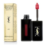 Yves Saint Laurent YSL聖羅蘭 奢華緞面漆光唇釉 - # 401 Rouge Vinyle紅色搖滾 5.5ml/0.18oz