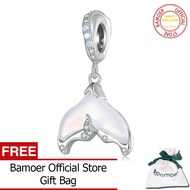 BAMOER 925 Sterling Silver Ocean Series Jellyfish Pendant Charms Fish Tail Beads for Women Bracelet 