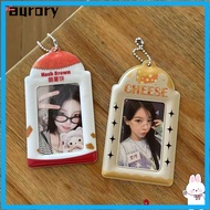 AURORY Kpop Photocard Holder, 3 inch Hash Brown Idol Photo Frame, PVC Mini Gift Card Holder