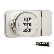 (YOWK) Keyless Combination Lock No Punching Password Display Case Lock Buckle Locker Hardware Glass