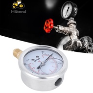Hilitand Pressure  Oil Filled 1/4 -1 to 7bar -30 100psi Stainless Steel Case Brass Inside Constructi